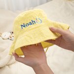 Personlig söt broderad hästsko hjärta Justerbar babyhatt med namn utomhusaktivitet daglig användning födelsedagspresent för nyfödda bebisar
