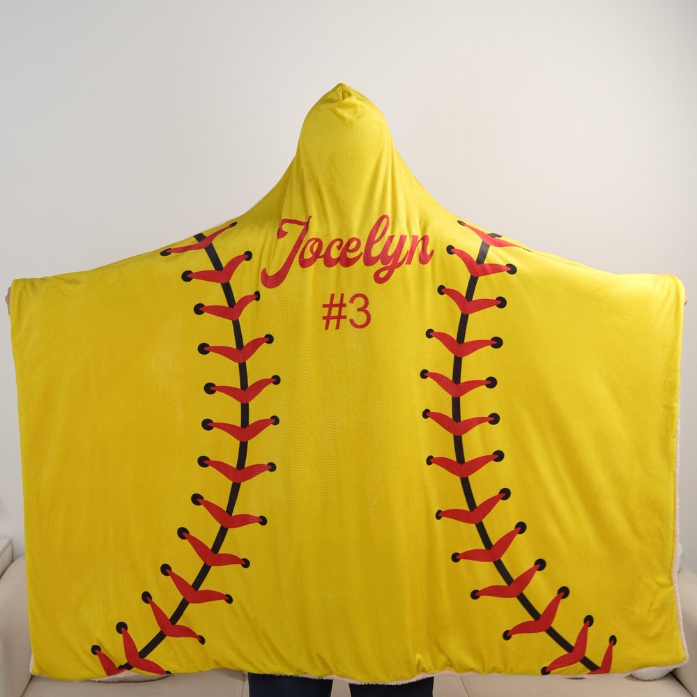 This Is My Territory - Personalized Player Sports Hooded Blanket 3