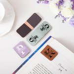 Segnalibro magnetico personalizzato con iniziale floreale e monogramma, con nome e cognome, regalo di compleanno per topi di biblioteca.