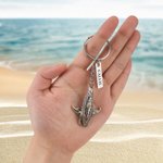 Personalized Realistic Shark Keychain with Name Birthday Christmas Gift for Shark Lover Diving Lover Surfing Lover