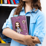 Cuaderno de espiral A5 personalizado con nombre y 120 páginas rayadas Regalo de cumpleaños y Navidad para la familia, los amigos y los amantes de los libros