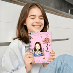 Cuaderno de espiral A5 personalizado con nombre y 120 páginas rayadas Regalo de cumpleaños y Navidad para la familia, los amigos y los amantes de los libros