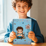 Cuaderno de espiral A5 personalizado con nombre y 120 páginas rayadas Regalo de cumpleaños y Navidad para la familia, los amigos y los amantes de los libros