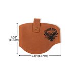 Protezioni personalizzate in vera pelle per le scarpe del cambio della moto con testo o logo Regalo di Natale di compleanno per motociclisti