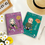 Cuaderno de espiral A5 personalizado con nombre y 120 páginas rayadas Regalo de cumpleaños y Navidad para la familia, los amigos y los amantes de los libros