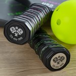 Personalisierte Metall Paddel Bottom Tag mit Name und Nummer Tägliches Training Zubehör Game Day Team Geschenk für Pickleball Liebhaber