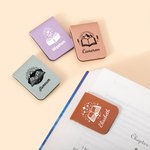 Personalised Book Castle Wave Night View Magnetic Leather Bookmark Clip with Name School Office Stationery Supplies Birthday Gift for Bookworms Kids