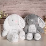 Personlig söt kanin mjuk plyschleksak i kärleksfullt minne av ängel baby tröstdocka baby spädbarn förlust minnesmärke missfall minnesgåva