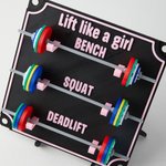 Personalised Coloured Removable Mini Barbells Weightlifting Tracking Board with Text Home Gym Gift for Coaches Fitness Lovers