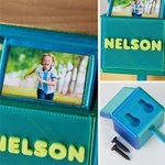Personalised Multicolour 3D-Printed Wall Key Holder with Name and Photo House Decor Birthday Housewarming Gift for Family Friends