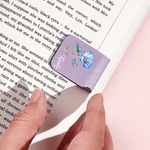 Gepersonaliseerde Retro Geboorte Bloem Magnetische PU lederen bladwijzer Clip met naam Boekenclub Verjaardagscadeau voor het lezen van liefhebbers boekenwurmen