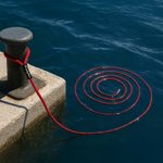 Personalised Coloured Solid Braid Dock Line with Embroidered Text Birthday New Boat Gift for Boat Owners