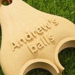 Personalised 3D Printed Text Funny Multicolor Golf Ball Holder with Clip Golf Club Accessory Sports Birthday Christmas Gift for Golf Lover