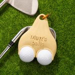 Personalised 3D Printed Text Funny Multicolor Golf Ball Holder with Clip Golf Club Accessory Sports Birthday Christmas Gift for Golf Lover