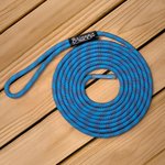 Personalised Coloured Solid Braid Dock Line with Embroidered Text Birthday New Boat Gift for Boat Owners