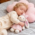 Personalisierte niedliche Schleife gefüllte Hase Plüsch Spielzeug mit Glitter Name Geburtstag Baby Dusche Geschenk für Kinder