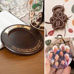 Personalized Wooden Family Tree Birthday Calendar Ornament with Photo and Names Text Home Decor Christmas Gift for Family