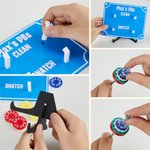 Personalised Coloured Removable Mini Barbells Weightlifting Tracking Board with Text Home Gym Gift for Coaches Fitness Lovers