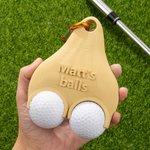 Personalised 3D Printed Text Funny Multicolor Golf Ball Holder with Clip Golf Club Accessory Sports Birthday Christmas Gift for Golf Lover