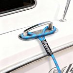 Personalised Coloured Solid Braid Dock Line with Embroidered Text Birthday New Boat Gift for Boat Owners