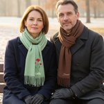 Personlig fargerik brodert fødselsblomst mykt varmt dusk skjerf med navn jubileum bursdag julegave til kvinner menn