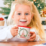 Personalized Cartoon Peter Rabbit 12 oz Colored Rim Enamel Mug with Name Christmas Gift for Family Kids
