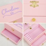 Personalised Ballerina Musical Jewellery Box with Name Makeup Mirror Daily Use Birthday Gift for Ballet Lovers Girls