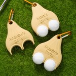 Personalised 3D Printed Text Funny Multicolor Golf Ball Holder with Clip Golf Club Accessory Sports Birthday Christmas Gift for Golf Lover