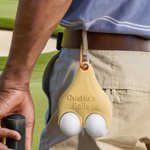 Personalised 3D Printed Text Funny Multicolor Golf Ball Holder with Clip Golf Club Accessory Sports Birthday Christmas Gift for Golf Lover