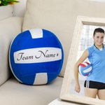Personalisierte Volleyball Design Runde weiche werfen Kissen mit Text Home Decor Geburtstag Spieltag Geschenk für Volleyball-Spieler-Trainer