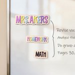 Personalisierte hölzerne Whiteboard Magnet mit Text Schulbedarf Klassenzimmer zurück zu Schule Geschenk für Lehrer