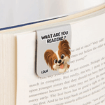 Personalised You Pawsed Here Cartoon Cat Dog PU Leather Magnetic Bookmark Clip with Name Daily Use Birthday Gift for Book Lovers Bookworms 5