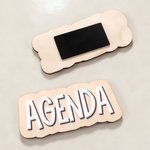 Personalisierte hölzerne Whiteboard Magnet mit Text Schulbedarf Klassenzimmer zurück zu Schule Geschenk für Lehrer