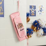 Personalized Cartoon Cheerleader Girl Portable Hair Heating Rod Storage Bag with Name Birthday Travel Accessories Gift for Women