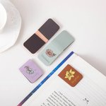 Gepersonaliseerde Aquarel Geboorte Bloem Magnetische Lederen Bladwijzer Clip met Gegraveerde Naam Verjaardag Kerstcadeau