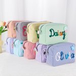 Sac de maquillage avec nom de voyage Cadeau d'anniversaire essentiel pour les femmes