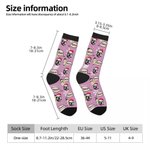 Personalizzato Multicolore 1-3 Pet Face Photos Cappello di Natale Comodi calzini a metà polpaccio con nome Regalo di Natale di uso quotidiano per i proprietari di animali domestici
