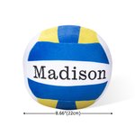 Personalisierte Volleyball Design Runde weiche werfen Kissen mit Text Home Decor Geburtstag Spieltag Geschenk für Volleyball-Spieler-Trainer