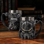 Tazza Personalizzata Cthulhu in Acciaio Inossidabile da 20 oz con Nome Inciso Regalo di Compleanno per i Fan di Cthulhu