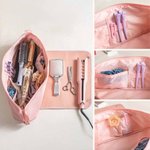 Personalized Cartoon Cheerleader Girl Portable Hair Heating Rod Storage Bag with Name Birthday Travel Accessories Gift for Women