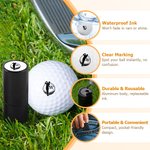 Personalized Funny Monogram Golf Ball Stamp with Metal Storage Box and Name or Initial Golf Accessory Birthday Gift for Golfers