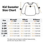 Personalised Multicolor Soft Warm Sweater with Name Daily Wear Birthday Christmas Gift for Toddlers Children