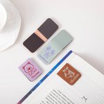 Gepersonaliseerde Schattige Konijn Beer Magnetische Lederen Bladwijzer Clip met Naam voor School Verjaardag Lezen Cadeau voor Boekenliefhebbers