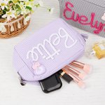 Sac de maquillage avec nom de voyage Cadeau d'anniversaire essentiel pour les femmes