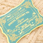 Personalised Santa Claus Vintage Postal Style North Pole Post Tag with Name Gift Decor Christmas Party Favor for Family Friends