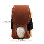 Sac en cuir PU monogrammé avec initiale et nom Accessoires de sport Cadeau d'anniversaire pour les amateurs de golf