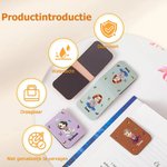 Gepersonaliseerde Magnetische Bladwijzerclip met Motief van Geboortebloem en Cartoonfiguur Verjaardagscadeau voor Familie en Boekenliefhebbers