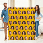 Personalisierte lustiges Gesicht Foto 1-15 Fotos Multicolor weiche Decke Home Decor Weihnachten Geburtstag Geschenk für Familie Freunde Tierliebhaber