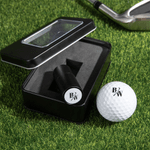 Personalized Funny Monogram Golf Ball Stamp with Metal Storage Box and Name or Initial Golf Accessory Birthday Gift for Golfers