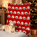 Personalisierte lustiges Gesicht Foto 1-15 Fotos Multicolor weiche Decke Home Decor Weihnachten Geburtstag Geschenk für Familie Freunde Tierliebhaber